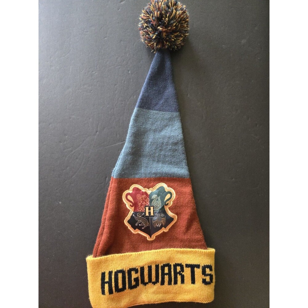 Harry Potter Hogwarts Knit Stocking Hat Wizarding World One Size GUC